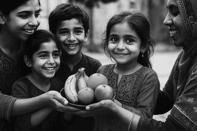 Child with food