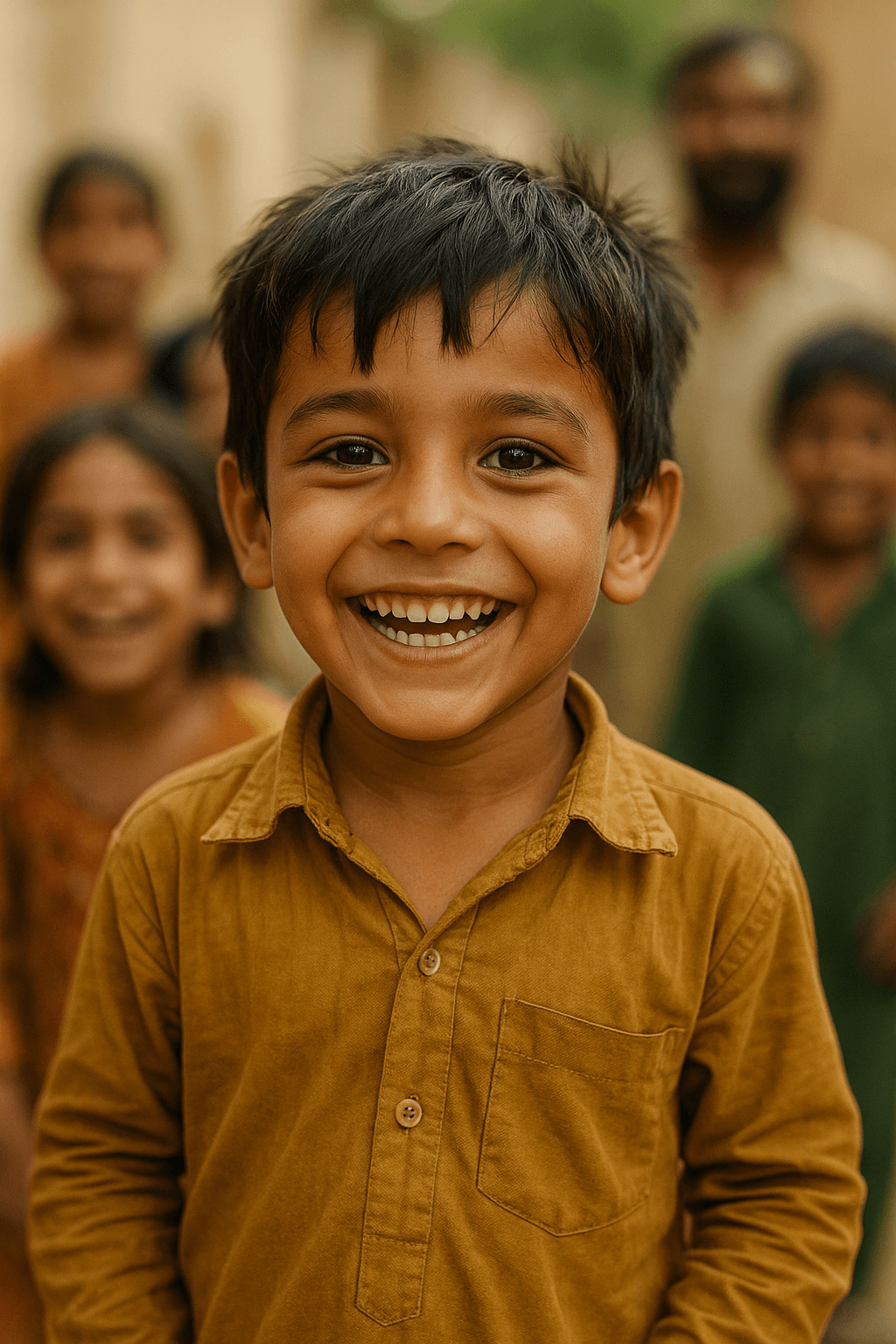 Children experiencing hope and joy